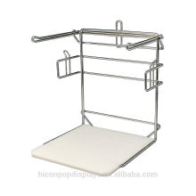 Help You Sell And Counvenient For Packing Chormed Retail Store Metal Wire Counter Display Rack For Bags